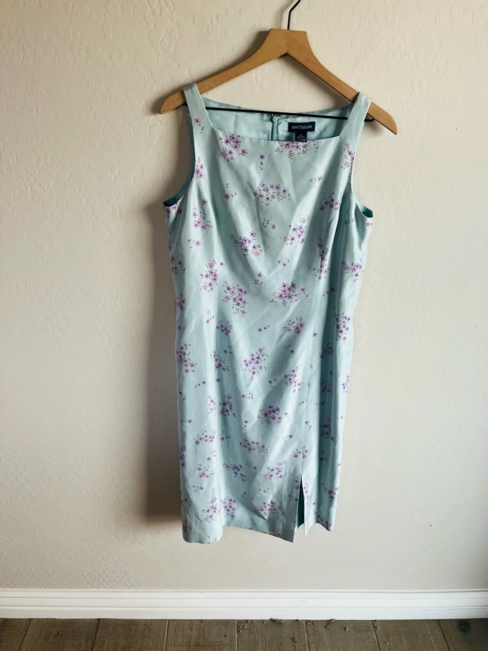 Ann Taylor Women’s Silk Linen Floral Knee Length Dress Size 12 Church Brunch